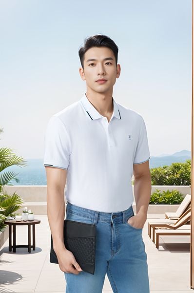 Áo polo nam đồng phục Rayon Tezo - 24APCT054