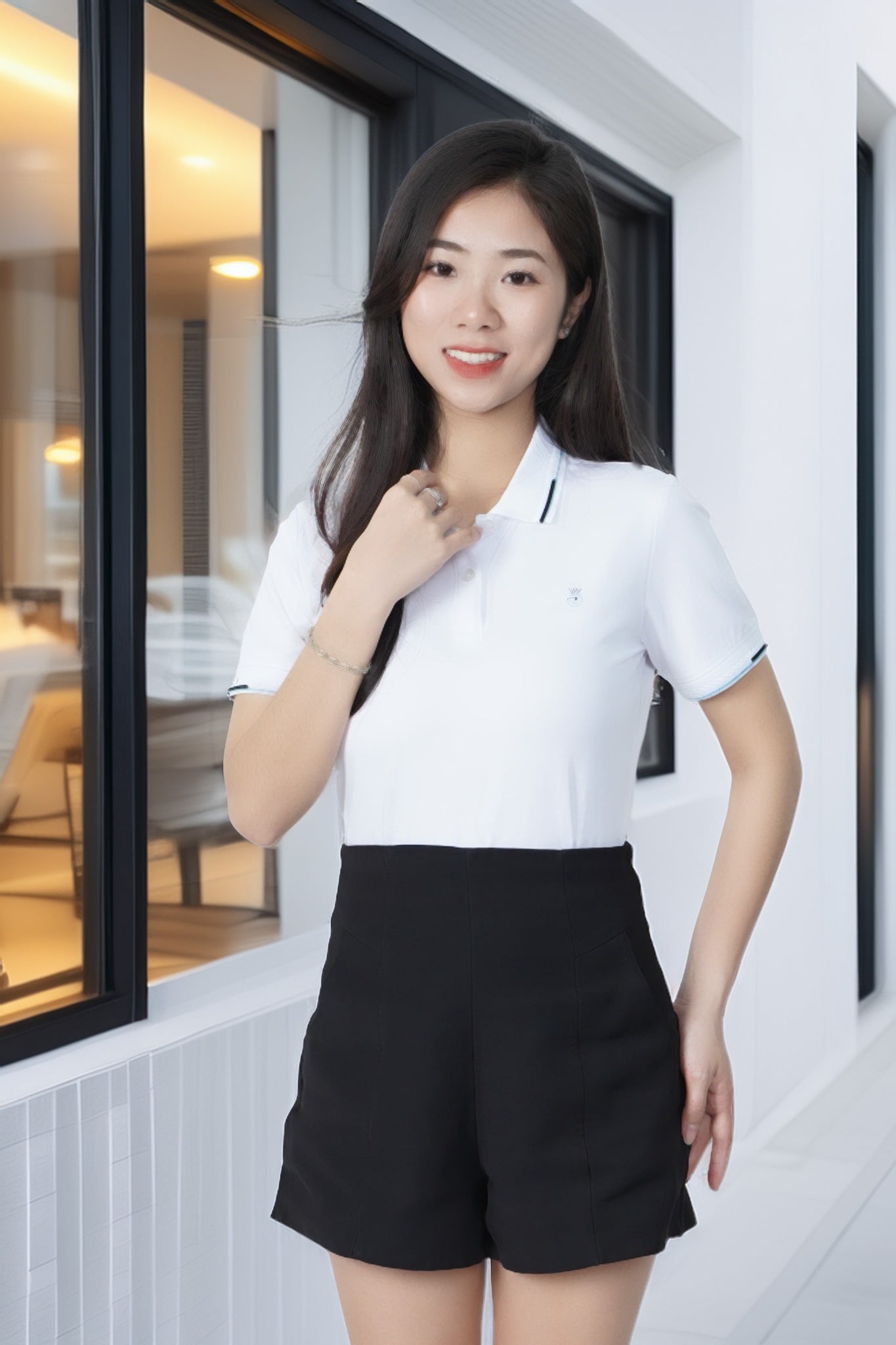 Áo polo nữ đồng phục Rayon Tezo - 24APCT054