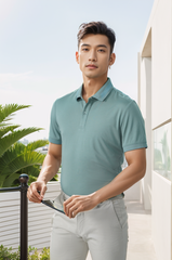 Áo polo nam thiết kế vai cong Rayon Tezo - 24APCT056