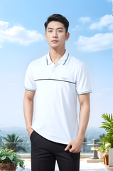 Áo polo nam thiết kế line ngực Rayon Tezo - 24APCT057