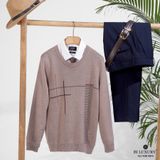 Áo len họa tiết họa tiết, (Camel) - 4ALRH006CME