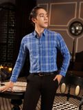 Áo sơ mi dài tay caro, (Xanh đậm) - SMDC062XDM
