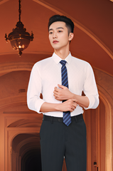 Áo sơ mi nam dài tay sợi tre form body họa tiết Tezo - 24SMDH019