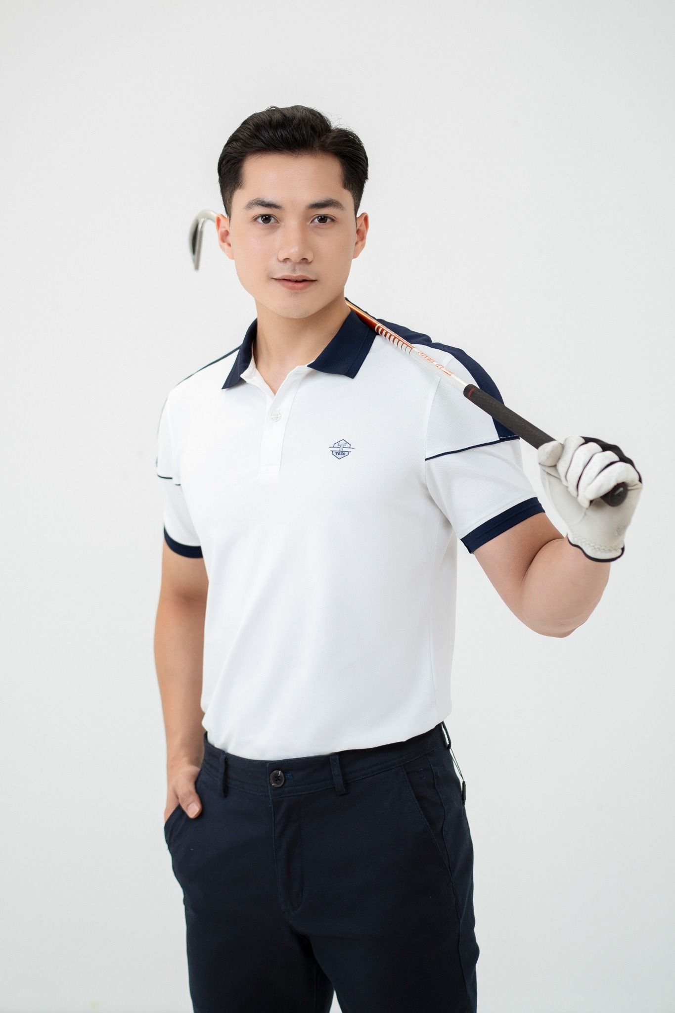 Áo polo nam thiết kế phối vai Tezo - 24APCT052