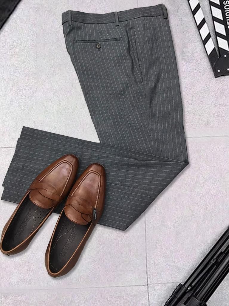 Quần âu sọc QAUS001GHS