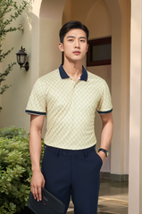 Áo polo nam in họa tiết Tezo - 25APCH077
