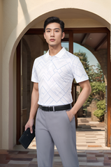 Áo polo nam in họa tiết Tezo - 25APCH076