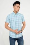 Áo sơ mi cộc caro Biluxury - 4SMCC005
