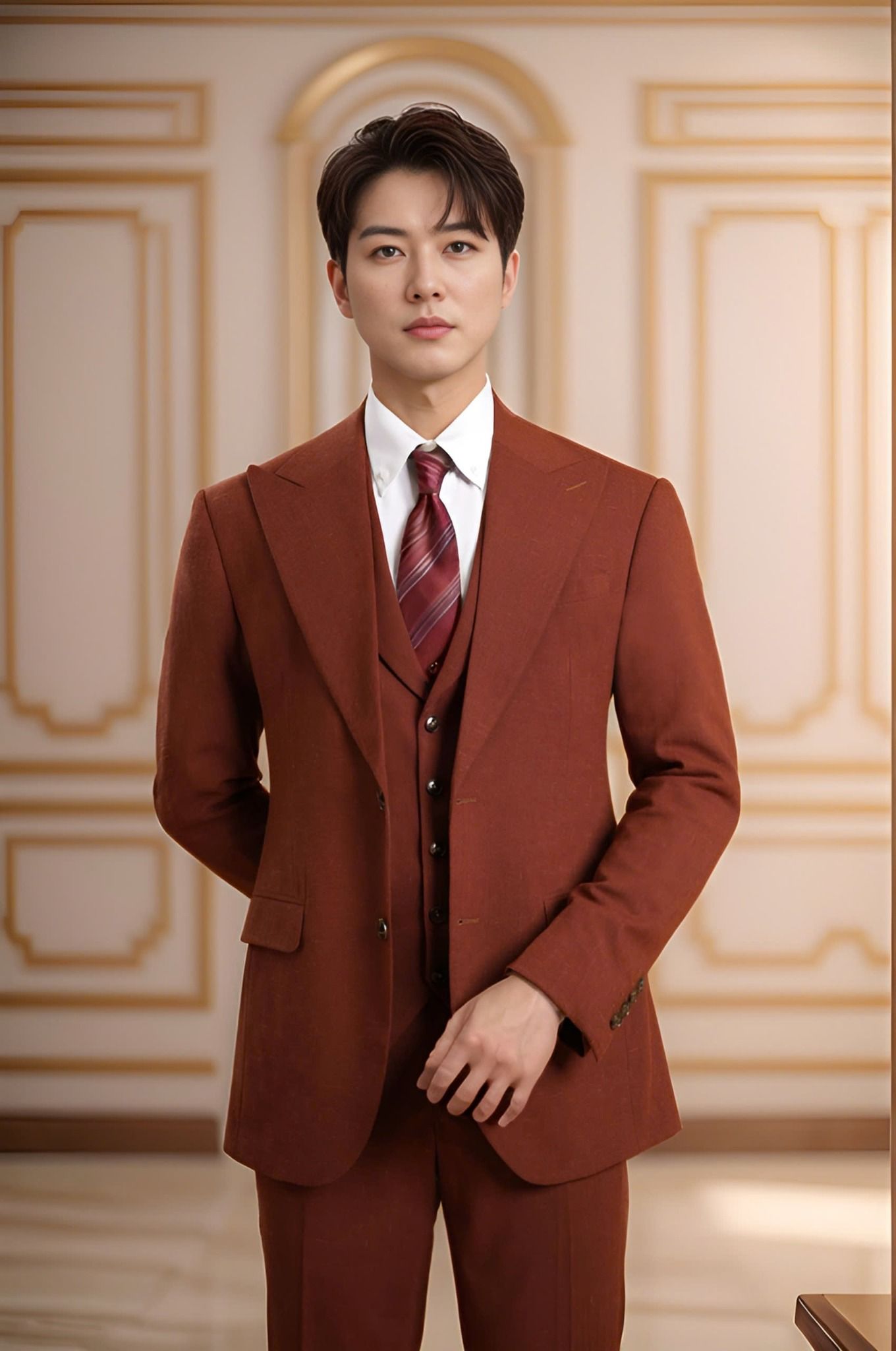 Bộ vest 2 cúc trơn cao cấp Tezo - MAAO01