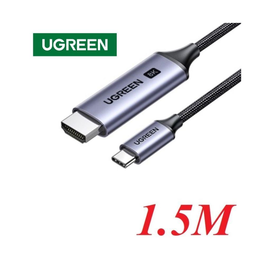 Dây chuyển đổi USB-C sang HDMI 8K màu xám dài 1.5m Ugreen