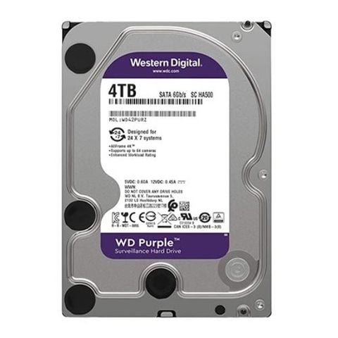 Ổ cứng Western Digital Purple 4TB 256MB Cache 5400RPM WD43PURZ