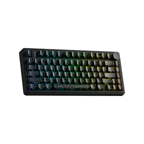 Bàn phím cơ AULA F75 3 Mode Contour Black Star Vector switch