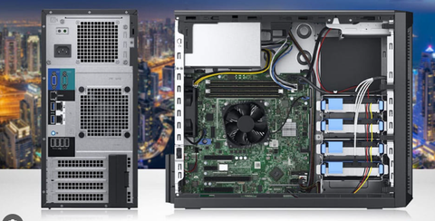 Máy chủ Sever Dell PowerEdge T150 (Xeon E-2314 2.80GHz/ 8GB Ram/ 1TB HDD/ DVDRW/ iDRAC9,Express15G/ Embedded SATA/ powercord/ Broadcom 5720 Dual Port 1Gb On-Board LOM)_42SVRDT150