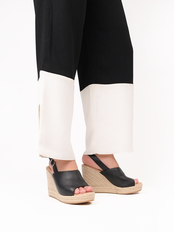 Sandal nữ cao gót đế xuồng quai ngang bản to