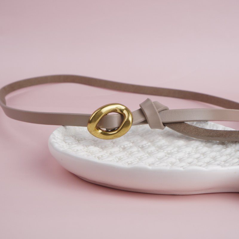 thắt lưng nữ da thật bản 1cm