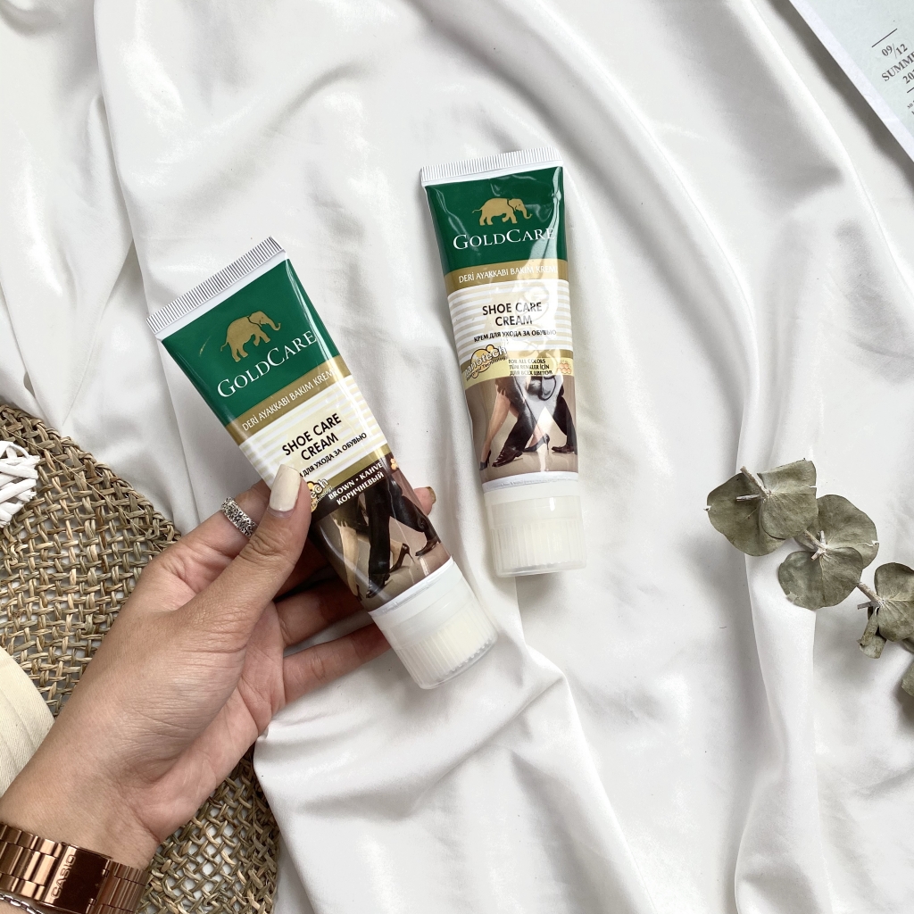 Hình ảnh Xi đánh giày cao cấp Goldcare dạng tuýp kem - Dùng được cho áo da, túi xách, sofa da Hình ảnh Xi đánh giày cao cấp Goldcare dạng tuýp kem - Dùng được cho áo da, túi xách, sofa da