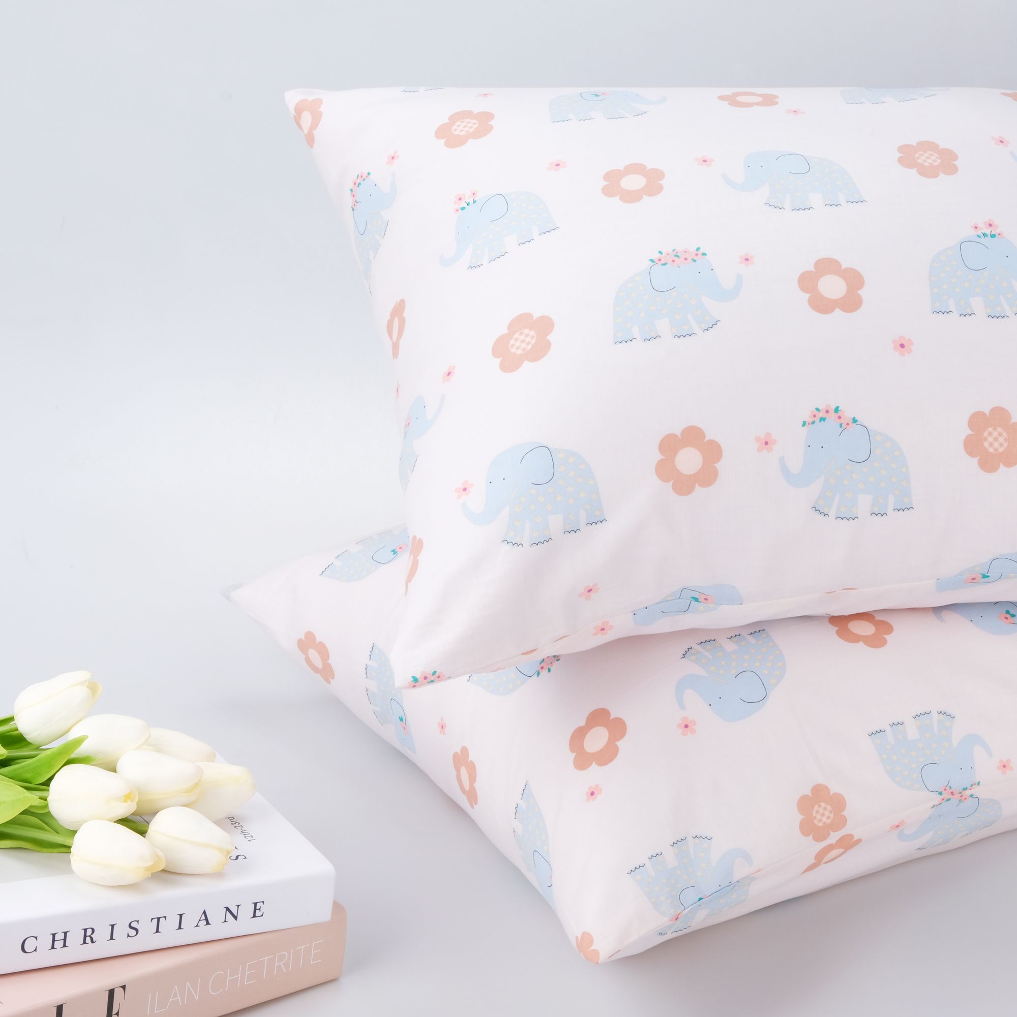  Vỏ Gối Nằm (x1) Gòn Bedding Cotton Lụa Hàn Quốc Màu Họa Tiết 4 