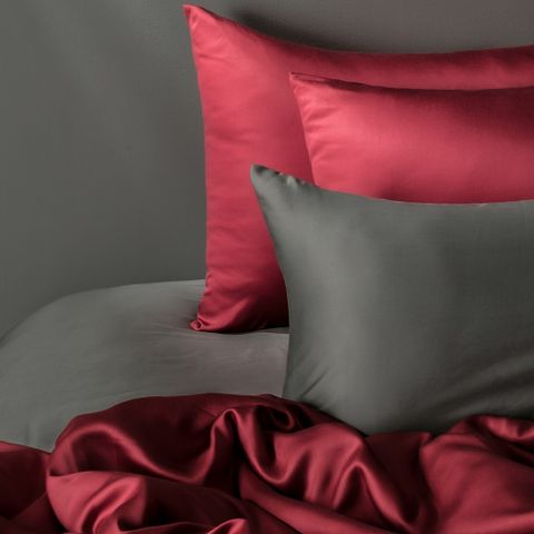  [BST Thanh Lịch] Bộ Chăn Ga Gối 5 Món Gòn Bedding Lụa Tencel 60s Cao Cấp Màu Trơn 1m6x2m-1m8x2m 