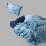  Bộ Chăn Ga Gối 5 Món Gòn Bedding Lụa Tencel Hoạ tiết Kích Thước 1m6x2m - 1m8x2m Hoạ Tiết Thỏ Hải Tặc 