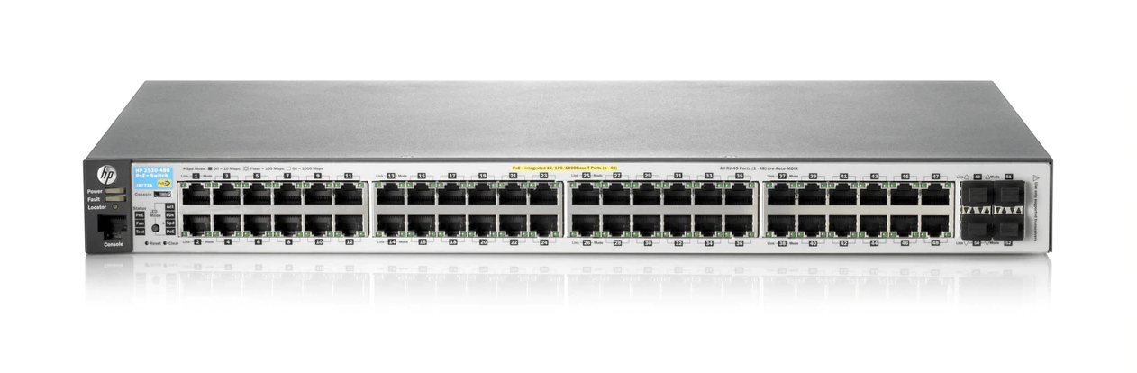 HPE Aruba 2530 48G PoE+ 2SFP+ Switch - J9853A