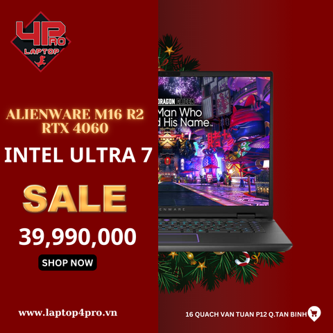 Alienware M16 R2 Intel Core Ultra 7 155H  16GB 1TB RTX 4060 QHD+ 240Hz