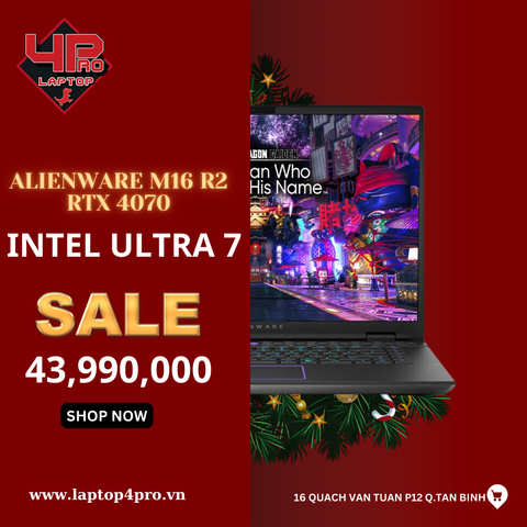 Alienware M16 R2 Intel Core Ultra 7 155H  32GB 1TB RTX 4070 QHD+ 240Hz