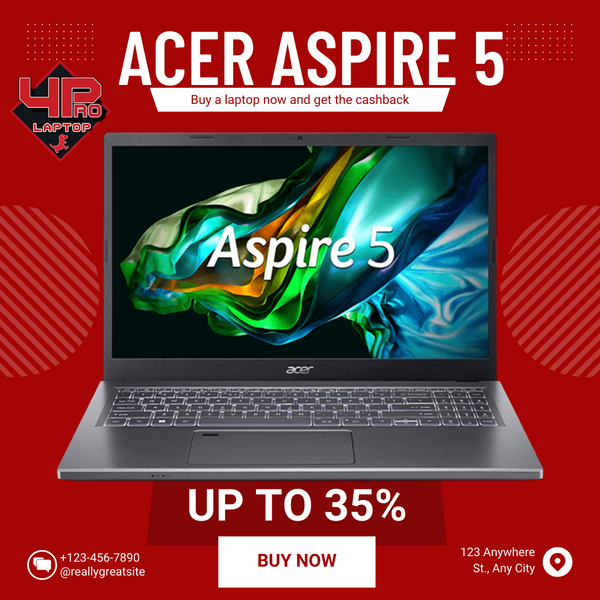 Laptop Acer Aspire 5 A515-58P-774R (i7-1355U | 16GB | 512GB | Intel UHD Graphics | 15.6' FHD | Win 11)