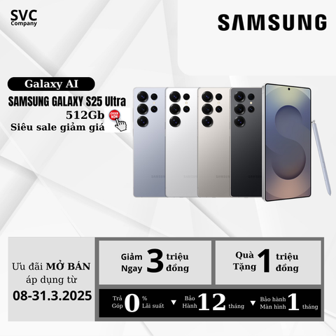 Samsung Galaxy S25 Ultra 5G (12GB/512GB) (CTY) - Bạc Titan