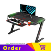 Eureka Gaming® General Series Z2 51'' E-sports Desk with RGB Lights, PC Home Office Gaming Computer Desk, Free Mousepad, Retractable Cup Holder & Headset Hook