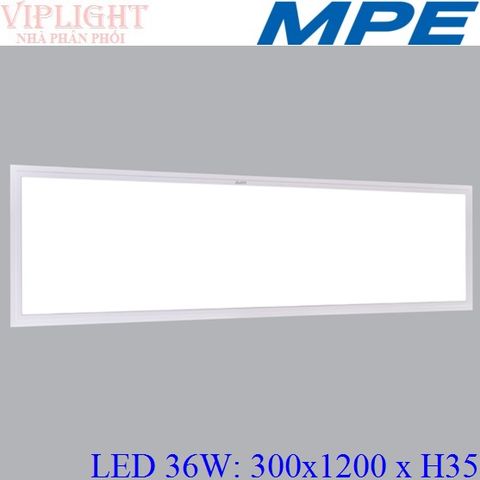  ĐÈN LED PANEL 30x120 (300x1200) 36W MPE FPD3-12030 (FPD3-12030T, FPD3-12030N) 