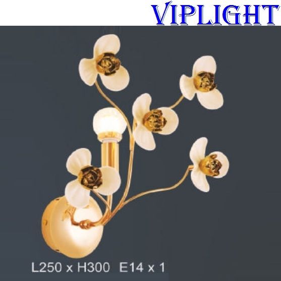 ĐÈN TƯỜNG CÁNH HOA TRANG TRÍ 4704 - GẮN VÁCH_PHÒNG KHÁCH, PHÒNG NGỦ, PHÒNG THỜ, NHÀ BẾP, HÀNH LANG, CẦU THANG