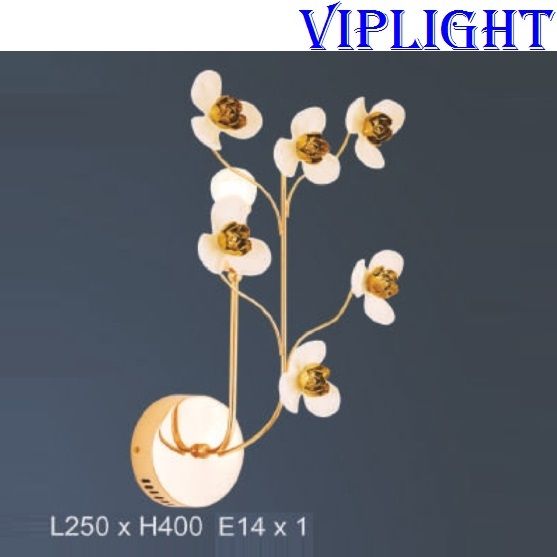 ĐÈN TƯỜNG CÁNH HOA TRANG TRÍ 4703 - GẮN VÁCH_PHÒNG KHÁCH, PHÒNG NGỦ, PHÒNG THỜ, NHÀ BẾP, HÀNH LANG, CẦU THANG