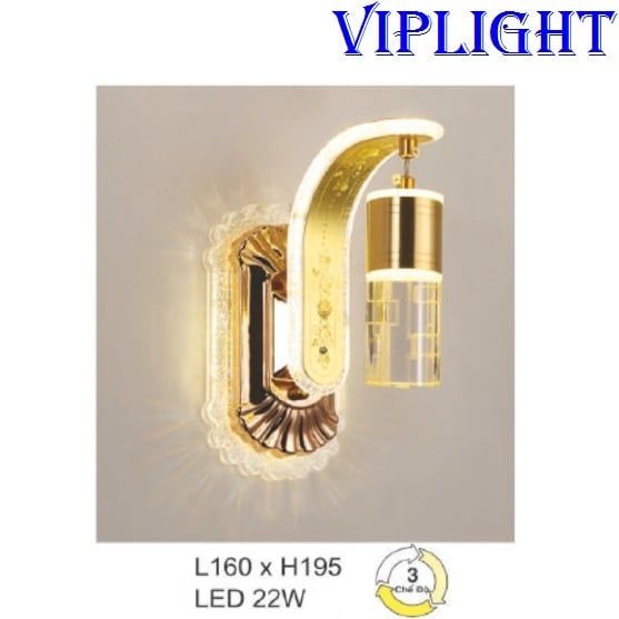 ĐÈN TƯỜNG LED 3 MÀU TRANG TRÍ 502 - GẮN VÁCH_PHÒNG KHÁCH, PHÒNG NGỦ, PHÒNG THỜ, NHÀ BẾP, HÀNH LANG, CẦU THANG