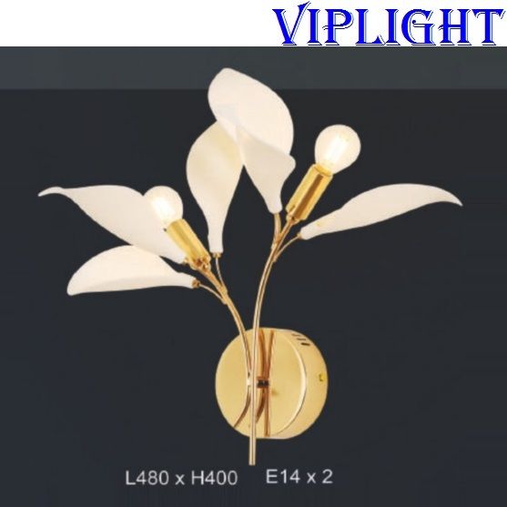 ĐÈN TƯỜNG CÁNH HOA TRANG TRÍ 4698 - GẮN VÁCH_PHÒNG KHÁCH, PHÒNG NGỦ, PHÒNG THỜ, NHÀ BẾP, HÀNH LANG, CẦU THANG