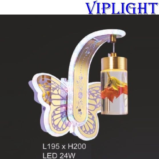 ĐÈN TƯỜNG CÁNH BƯỚM LED TRANG TRÍ 506 - GẮN VÁCH_PHÒNG KHÁCH, PHÒNG NGỦ, PHÒNG THỜ, NHÀ BẾP, HÀNH LANG, CẦU THANG