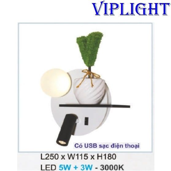 ĐÈN TƯỜNG ĐỌC SÁCH TRANG TRÍ 3411 - GẮN VÁCH_PHÒNG KHÁCH, PHÒNG NGỦ, PHÒNG THỜ, NHÀ BẾP, HÀNH LANG, CẦU THANG
