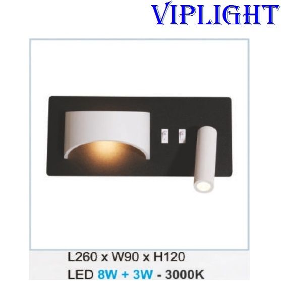 ĐÈN TƯỜNG ĐẦU GƯỜNG RỌI ĐỌC SÁCH 3418 - GẮN VÁCH_PHÒNG KHÁCH, PHÒNG NGỦ, PHÒNG THỜ, NHÀ BẾP, HÀNH LANG, CẦU THANG