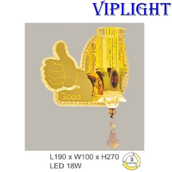 ĐÈN TƯỜNG LED TRANG TRÍ 4677 - GẮN VÁCH_PHÒNG KHÁCH, PHÒNG NGỦ, PHÒNG THỜ, NHÀ BẾP, HÀNH LANG, CẦU THANG