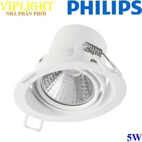  Đèn Spotlight âm trần chiếu điểm Led 5w PHILIPS 59775 POMERON 070 5W WH recessed LED 