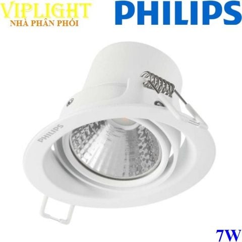  Đèn Spotlight âm trần chiếu điểm Led 7w PHILIPS 59776 POMERON 070 7W WH recessed LED 