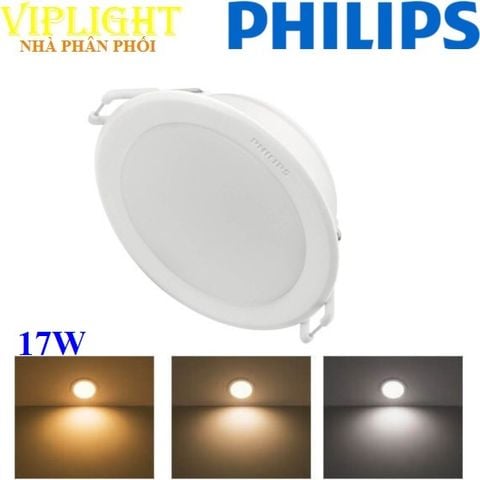  Đèn âm trần đổi màu 3 chế độ led 17w PHILIPS Meson SSW 150 17W WH recessed 