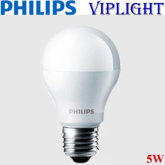 Bóng đèn led búp (Bulb) tròn đuôi vặn E27 5W PHILIPS