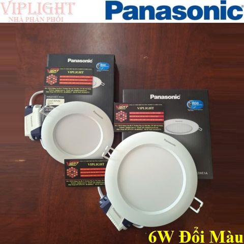  Đèn âm trần siêu mỏng Led đổi màu 6w Panasonic EZ-P (NNV71350WE1A) 