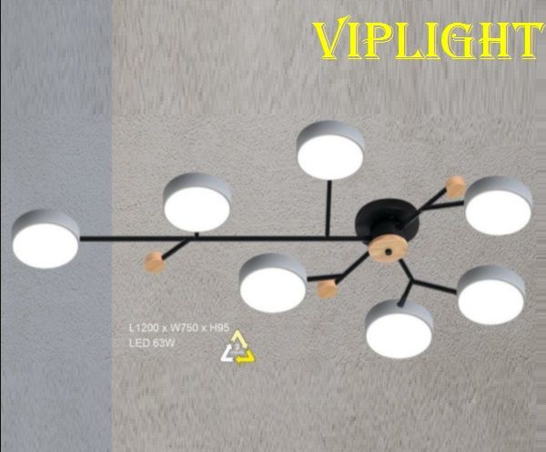 ĐÈN ỐP TRẦN THẤP LED ĐỔI MÀU TRANG TRÍ VLHFCY8629