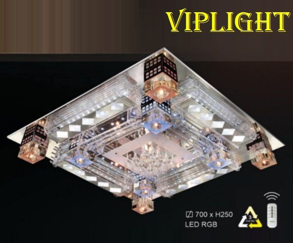 ĐÈN ÁP TRẦN TRANG TRÍ VLHFML892 (VUÔNG PHI Ø700)