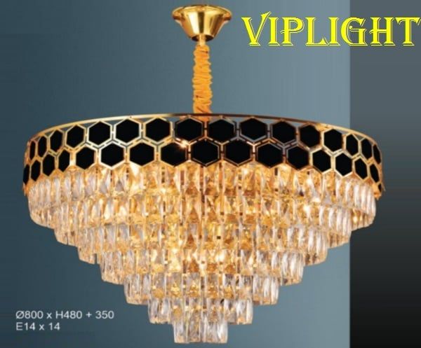 ĐÈN CHÙM PHA LÊ GẮN TRẦN TRANG TRÍ PHÒNG KHÁCH VLHFCFL2817 (PHI Ø800)
