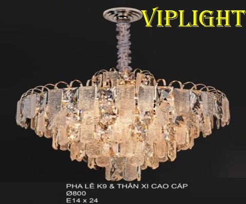  ĐÈN CHÙM PHA LÊ TRANG TRÍ PHÒNG KHÁCH VL355TPL6291 (PHI Ø800) 