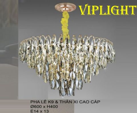  ĐÈN CHÙM PHA LÊ TRANG TRÍ PHÒNG KHÁCH VL355TPL8163 (PHI Ø600) 