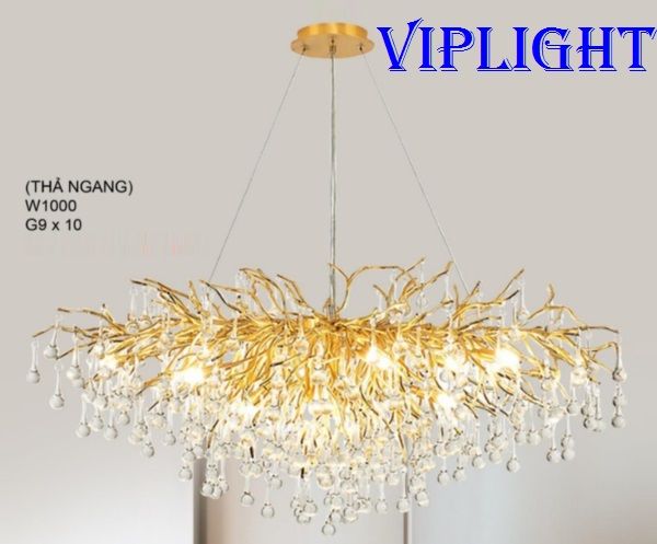 ĐÈN CHÙM THẢ PHA LÊ GIỌT NƯỚC TRANG TRÍ VL355TPL05 (PHI L1000)