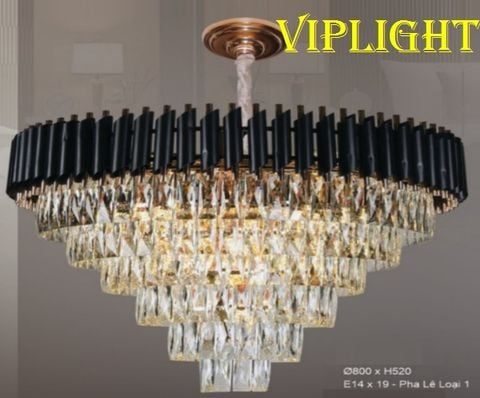 ĐÈN CHÙM THẢ PHA LÊ HIỆN ĐẠI TREO TRẦN TRANG TRÍ VLHFCFL2233 (Ø800) 
